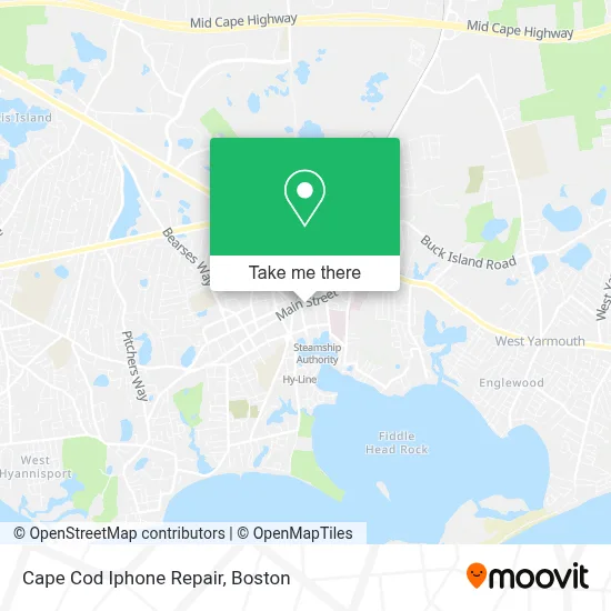 Cape Cod Iphone Repair map