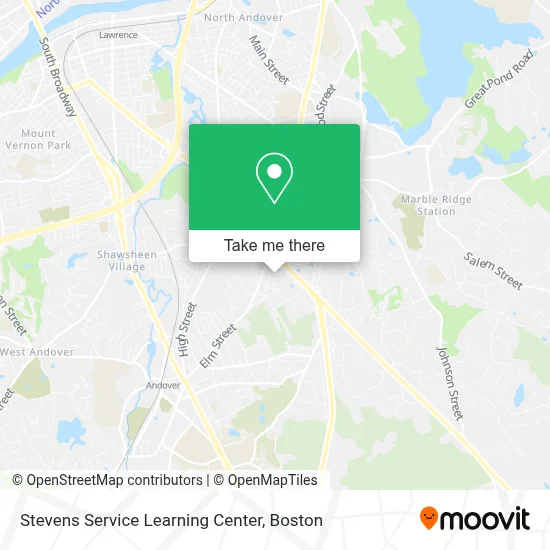 Stevens Service Learning Center map