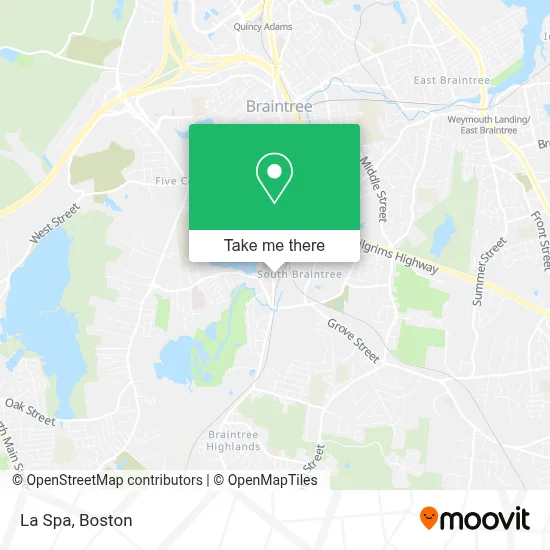 La Spa map