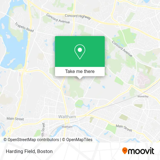 Harding Field map