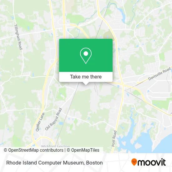 Rhode Island Computer Museum map