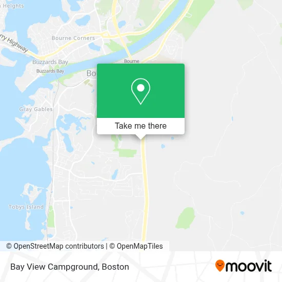 Bay View Campground map