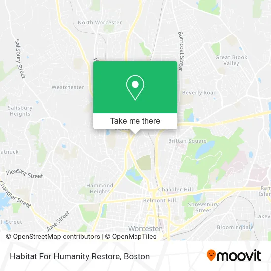 Habitat For Humanity Restore map