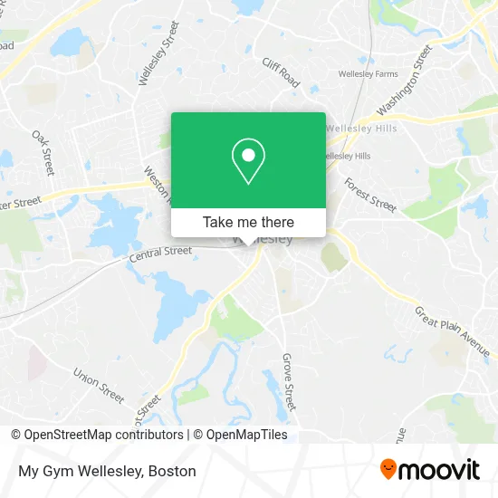 My Gym Wellesley map