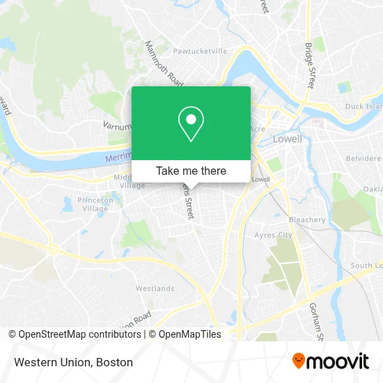 Western Union map