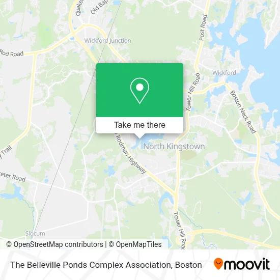 The Belleville Ponds Complex Association map