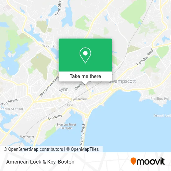 American Lock & Key map
