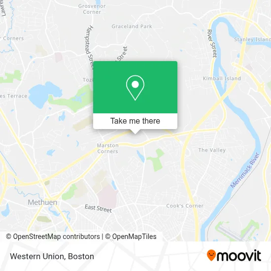 Western Union map