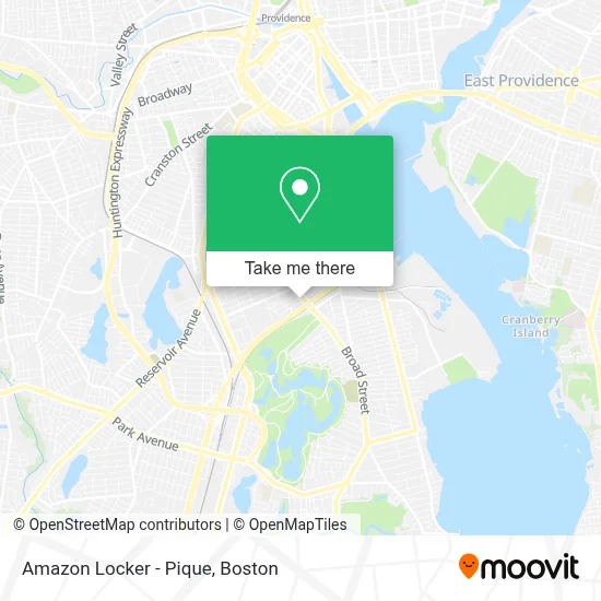 Amazon Locker - Pique map