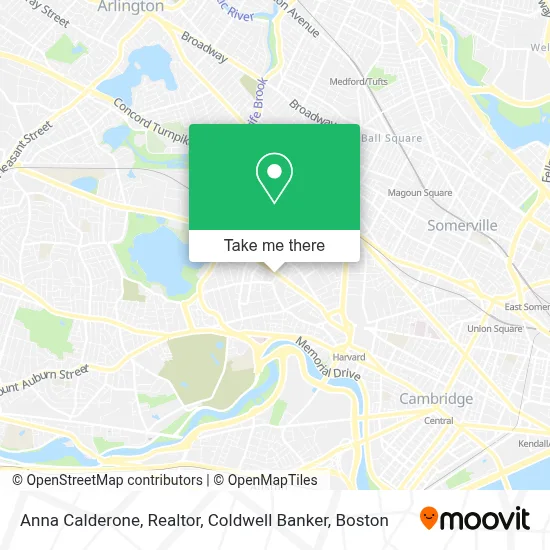 Anna Calderone, Realtor, Coldwell Banker map