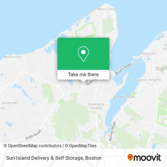 Sun Island Delivery & Self Storage map