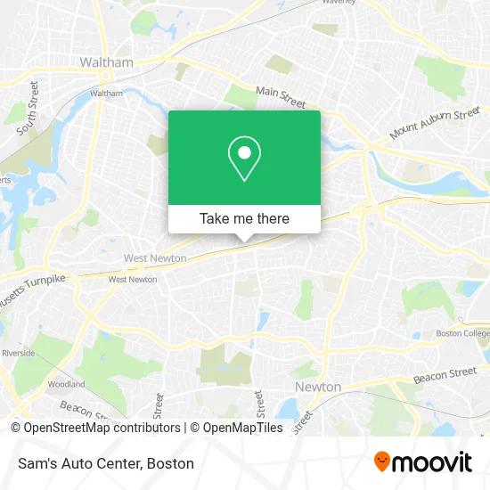 Sam's Auto Center map