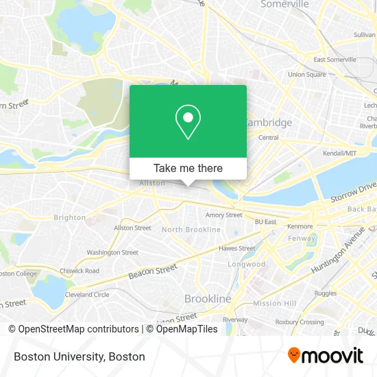 Boston University map