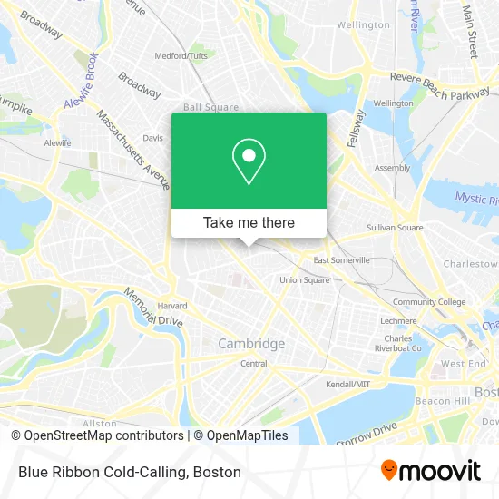 Blue Ribbon Cold-Calling map