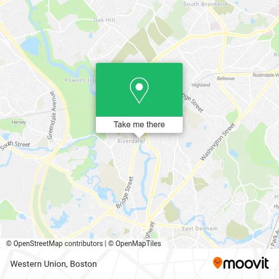 Western Union map