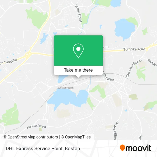 DHL Express Service Point map