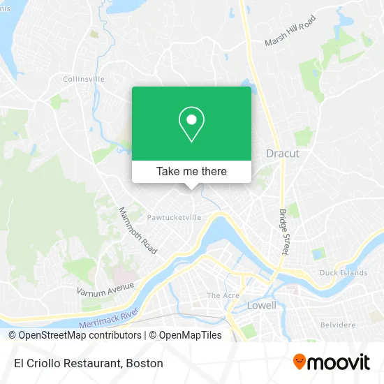 El Criollo Restaurant map