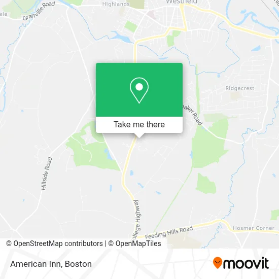 American Inn map