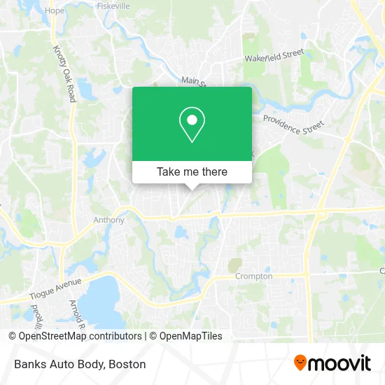 Banks Auto Body map