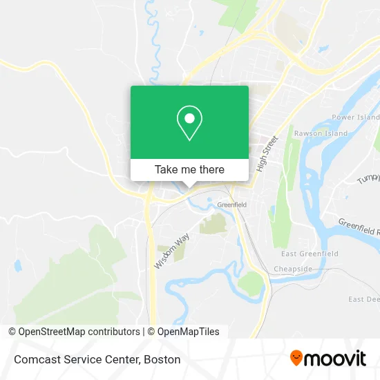 Comcast Service Center map
