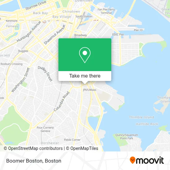 Boomer Boston map