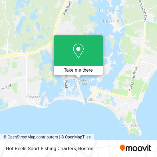 Hot Reels Sport Fishing Charters map