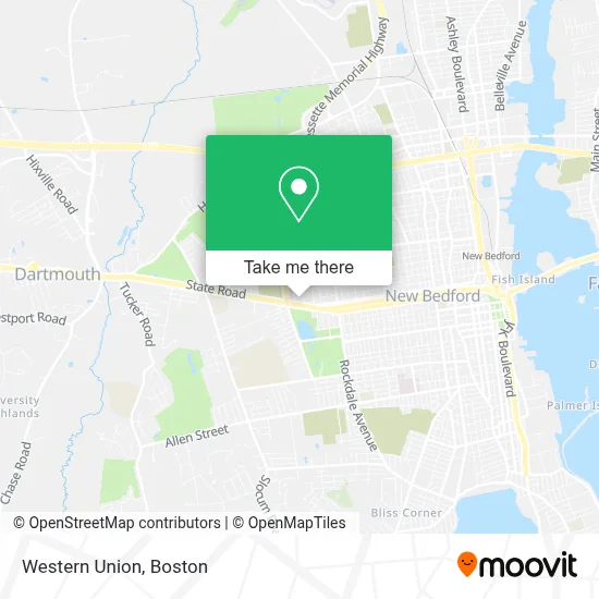 Western Union map