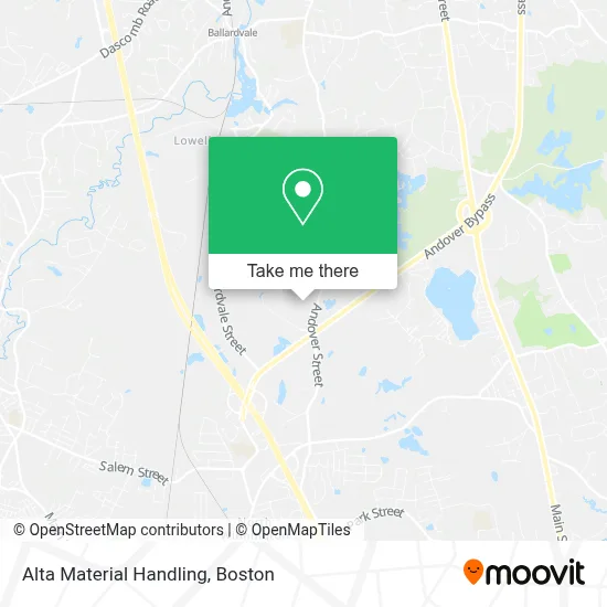 Alta Material Handling map