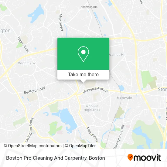 Boston Pro Cleaning And Carpentry map
