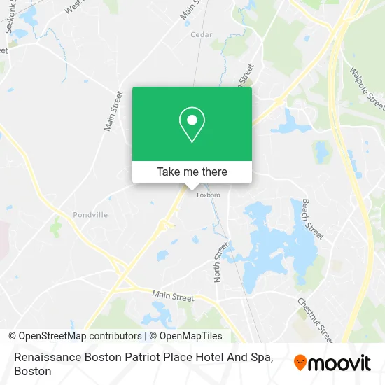 Renaissance Boston Patriot Place Hotel And Spa map
