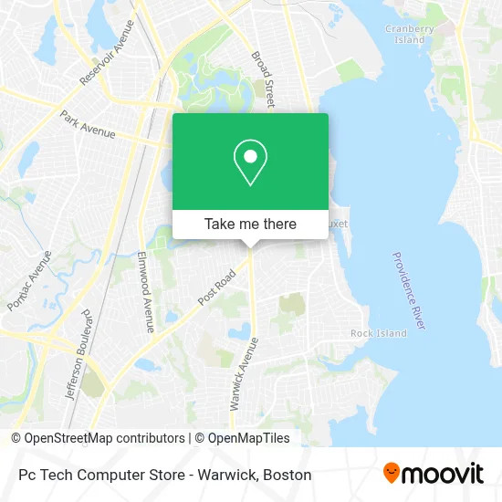 Pc Tech Computer Store - Warwick map