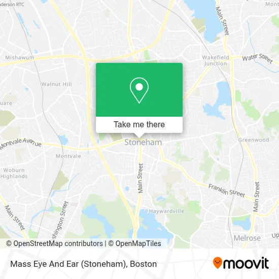 Mass Eye And Ear (Stoneham) map