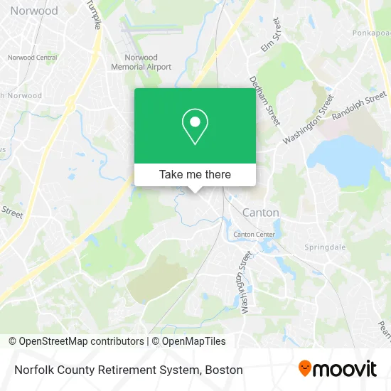Norfolk County Retirement System map