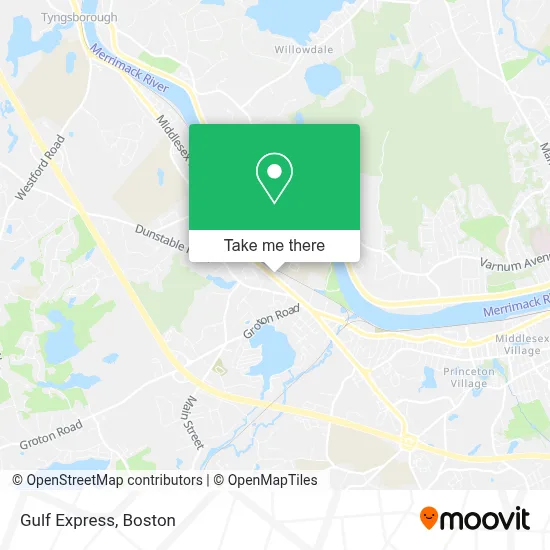 Gulf Express map