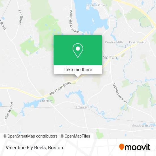 Valentine Fly Reels map