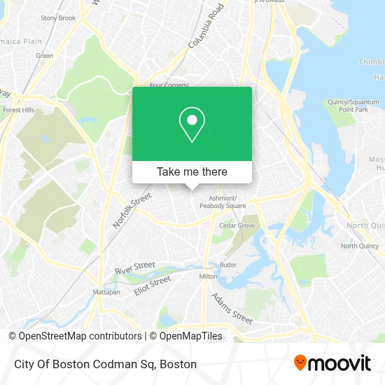 City Of Boston Codman Sq map