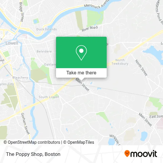 The Poppy Shop map
