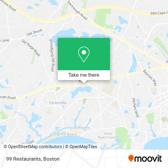 99 Restaurants map