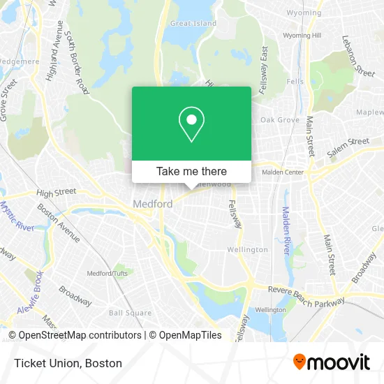 Ticket Union map