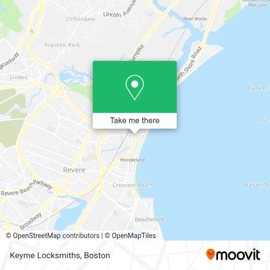 Keyme Locksmiths map