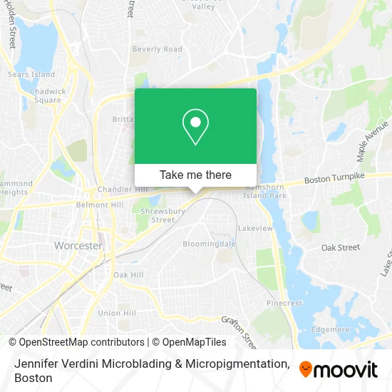 Jennifer Verdini Microblading & Micropigmentation map