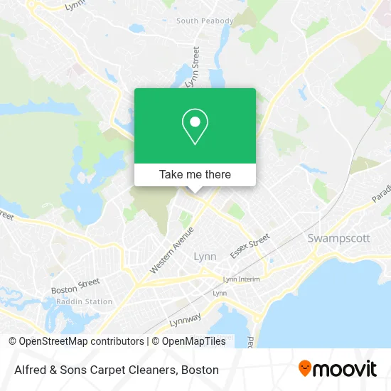 Alfred & Sons Carpet Cleaners map
