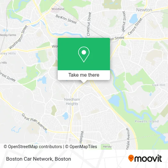 Boston Car Network map