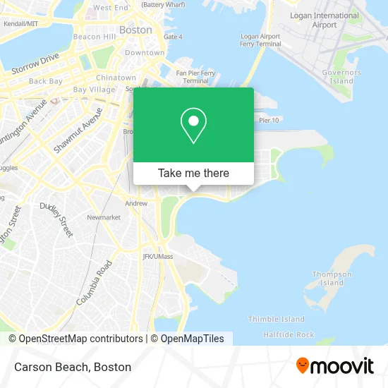 Carson Beach map