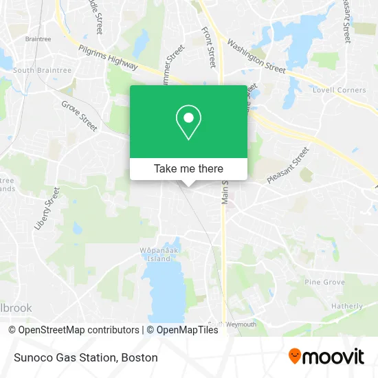 Sunoco Gas Station map
