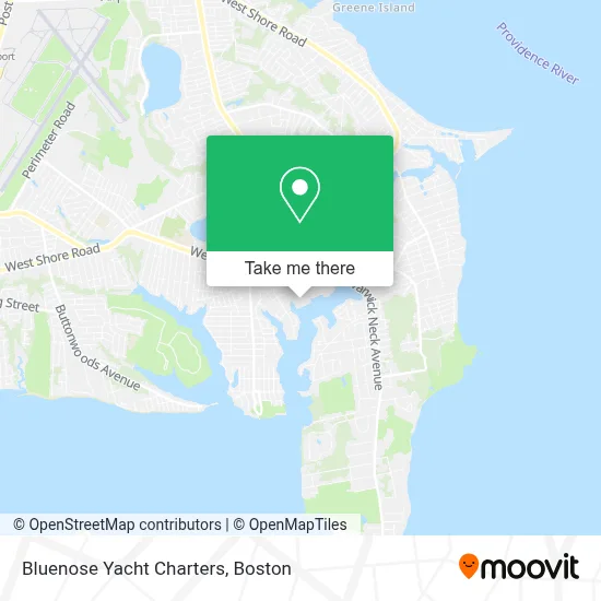 Bluenose Yacht Charters map