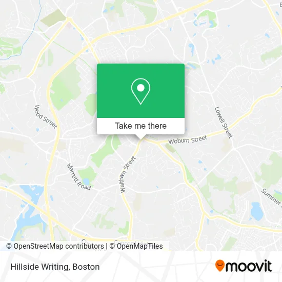 Hillside Writing map