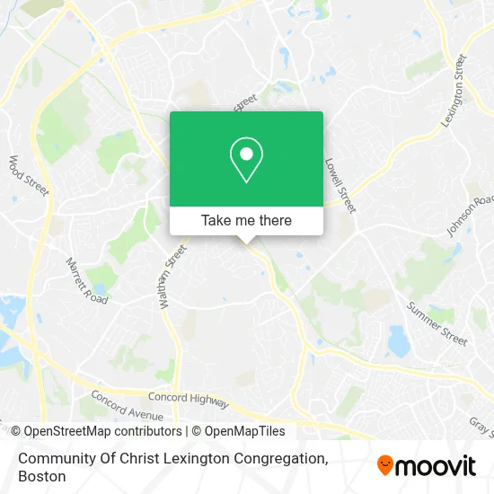 Community Of Christ Lexington Congregation map