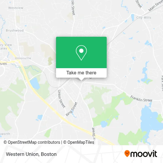 Western Union map