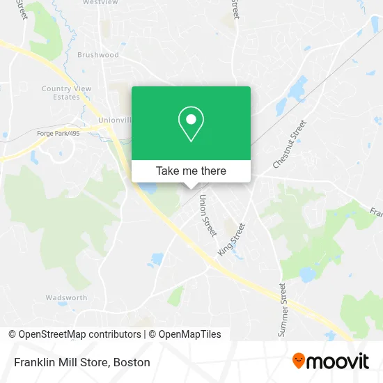 Franklin Mill Store map